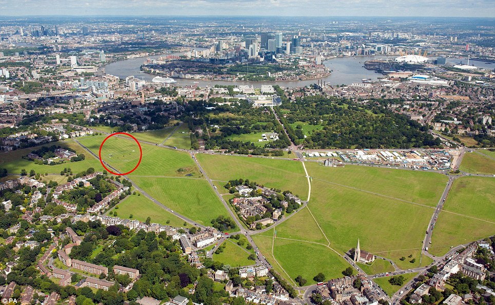 Armed: Blackheath Common was chosen because of its strategic location to the Olympic site 