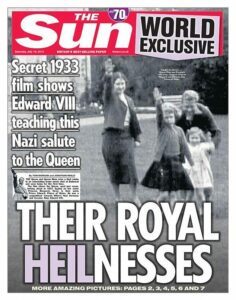 Queen Elizabeth Nazi salute