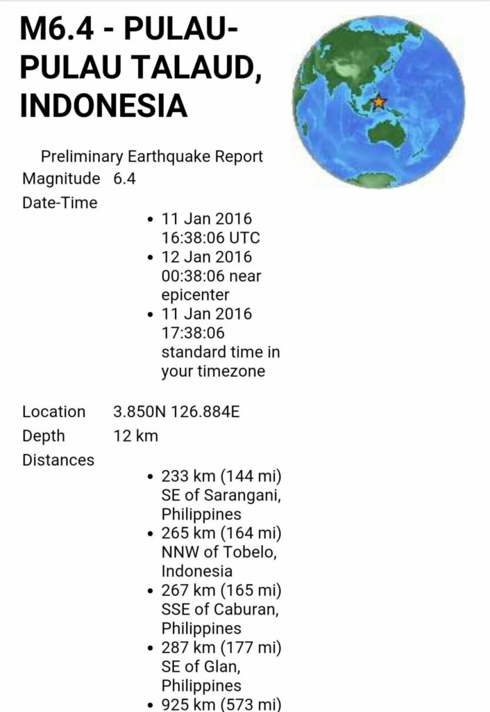 Earthquake Indonesia