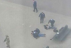 Two man where arrested near the metro station.